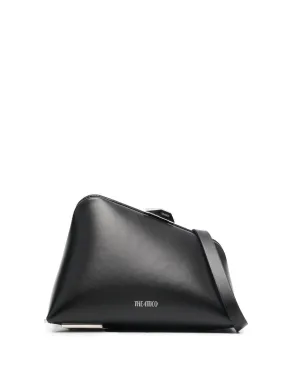 Midnight leather clutch bag