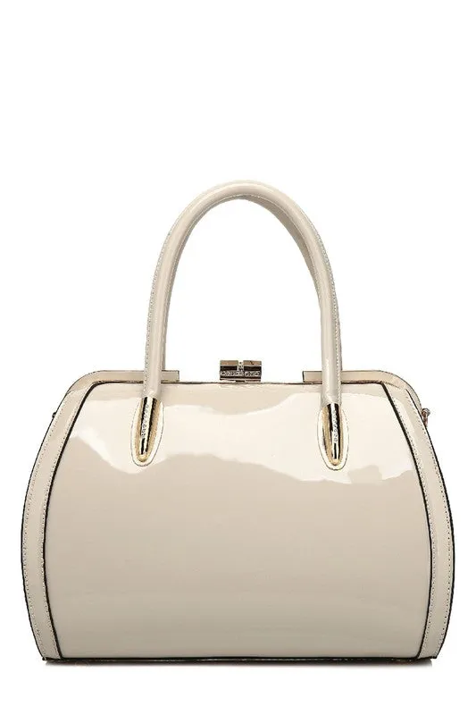 MKF Marlene Patent Satchel Handbag by Mia K