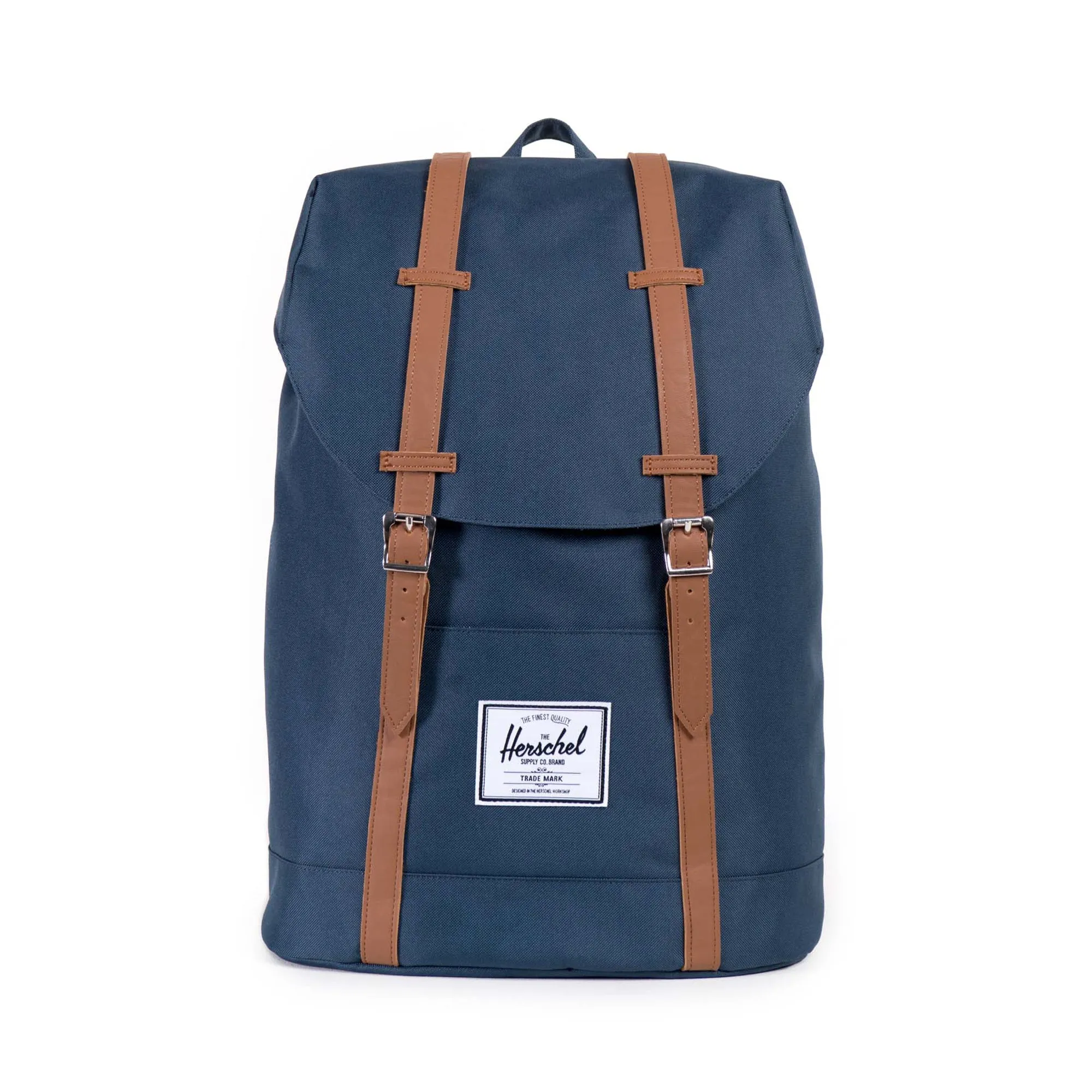 Mochila Herschel Retreat Navy/Tan Synthetic Leather