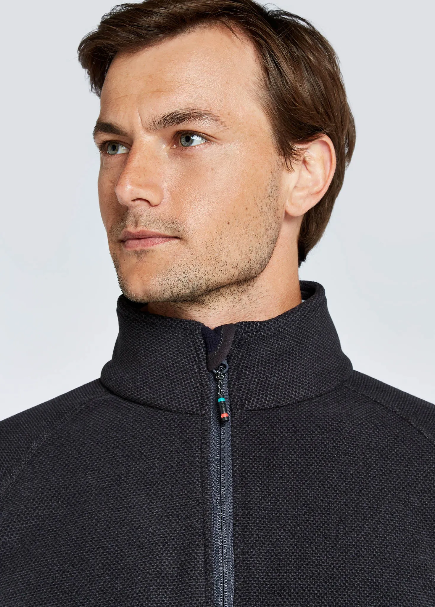 Monaco Mens Quarter-zip Fleece - Graphite