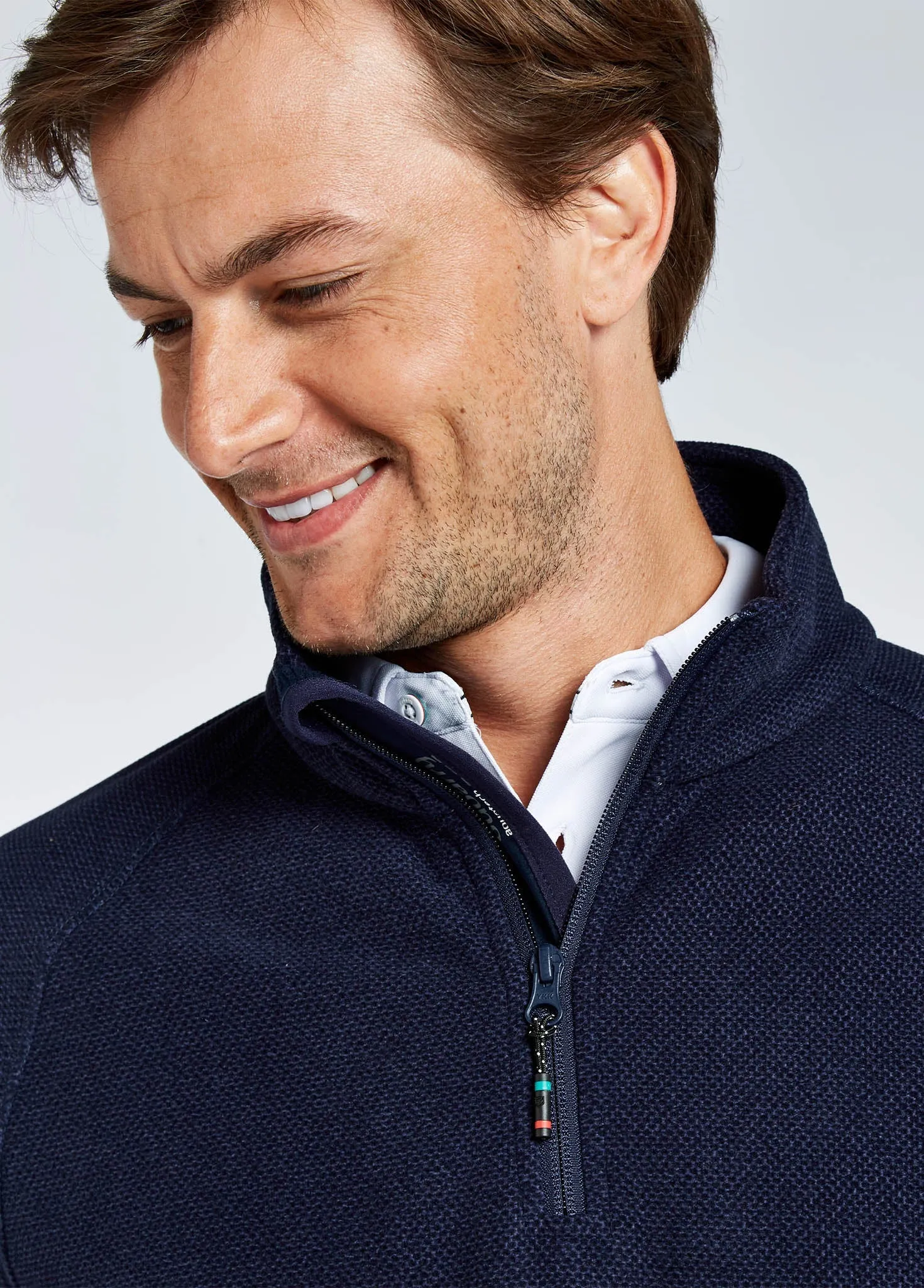 Monaco Mens Quarter-zip Fleece - Navy