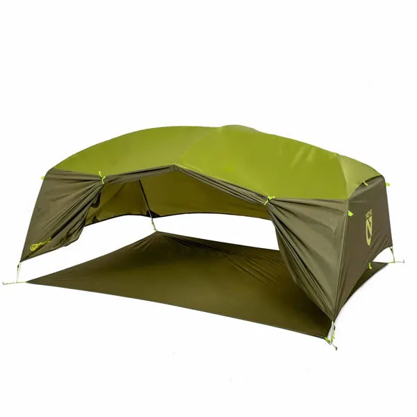 Nemo Aurora 2P: 2 Person Hiking / Backpacking Tent with Footprint (Nova Green Colour)