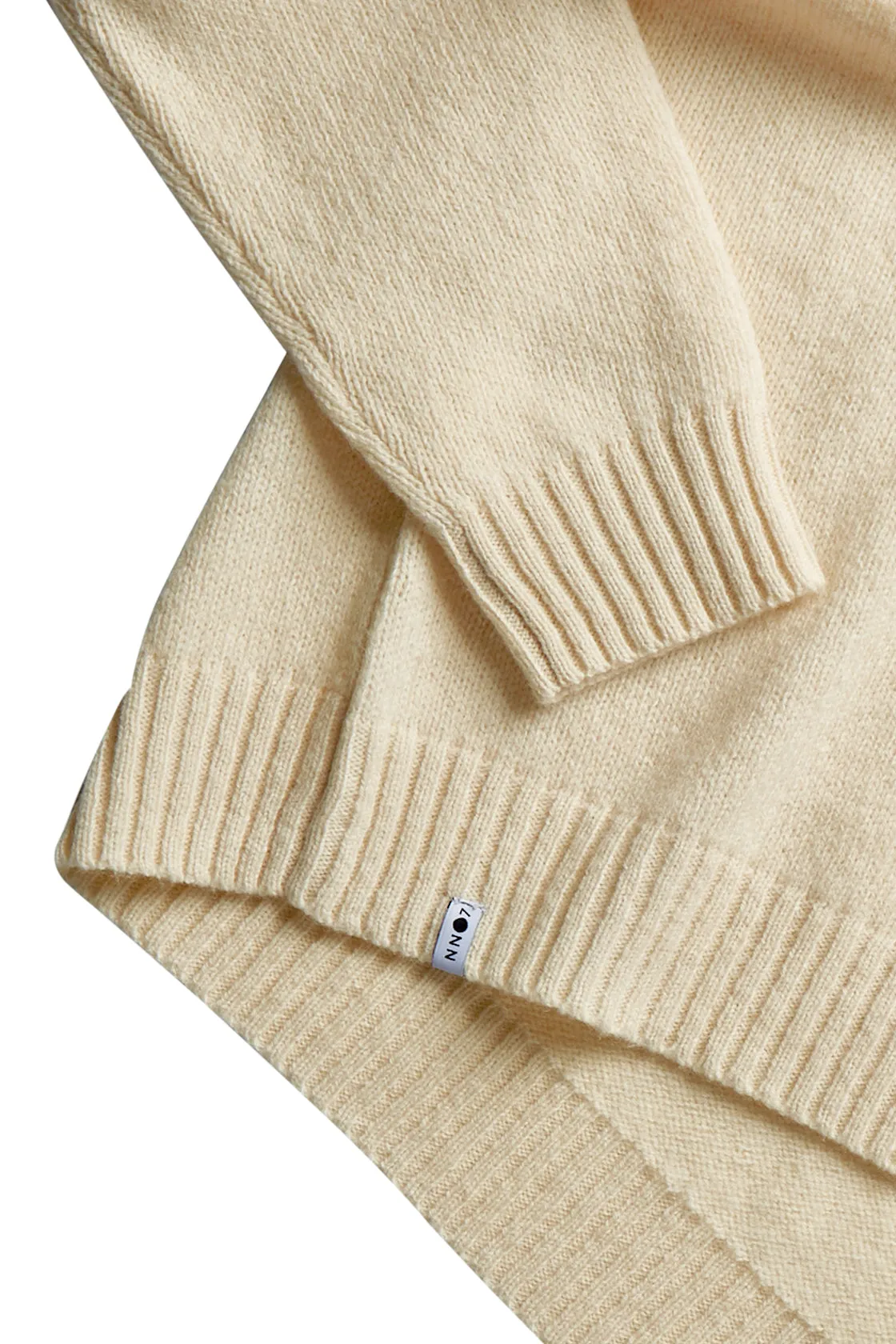 NN07 Nathan Wool Crew Neck Pullover Ecru