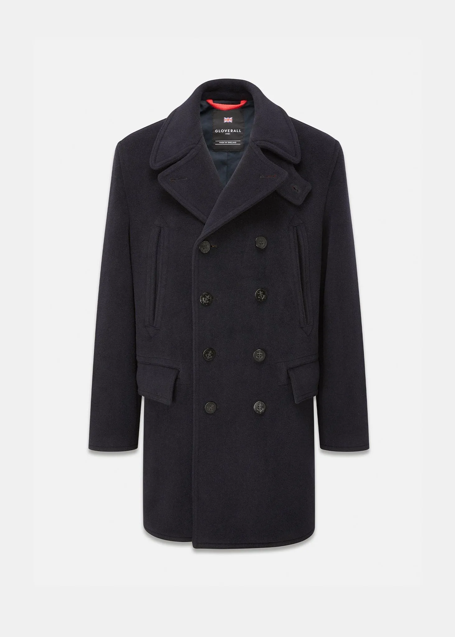 Oversized Peacoat Navy Royal Stewart