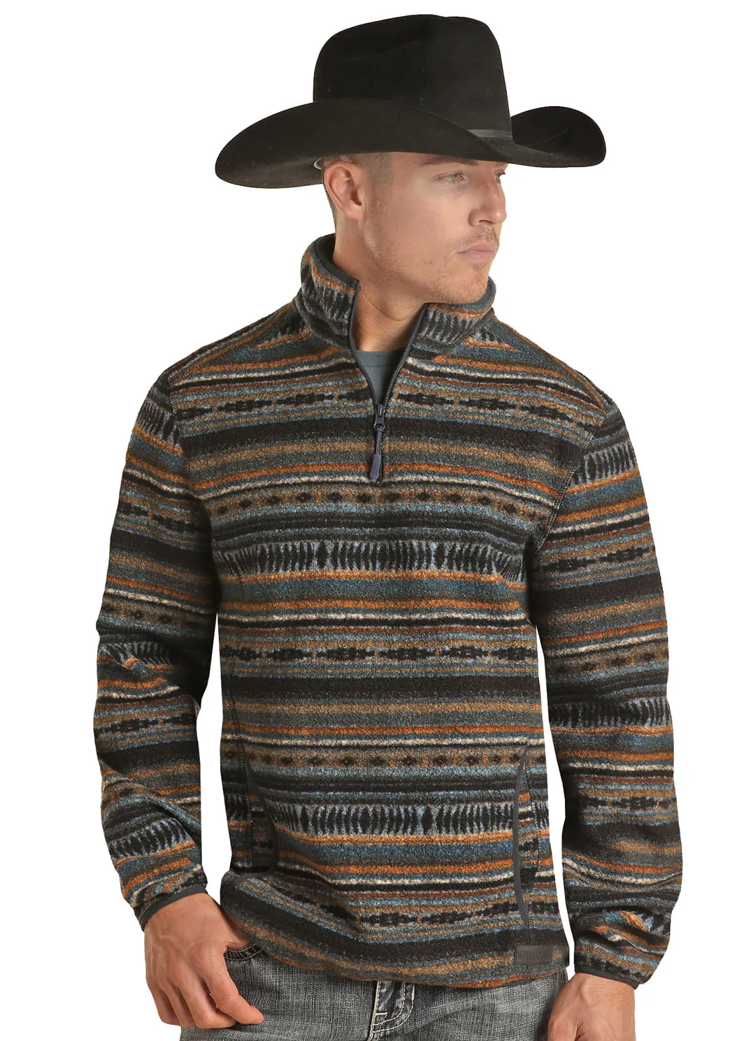 Panhandle Slim Mens Chocolate Printed Pullover