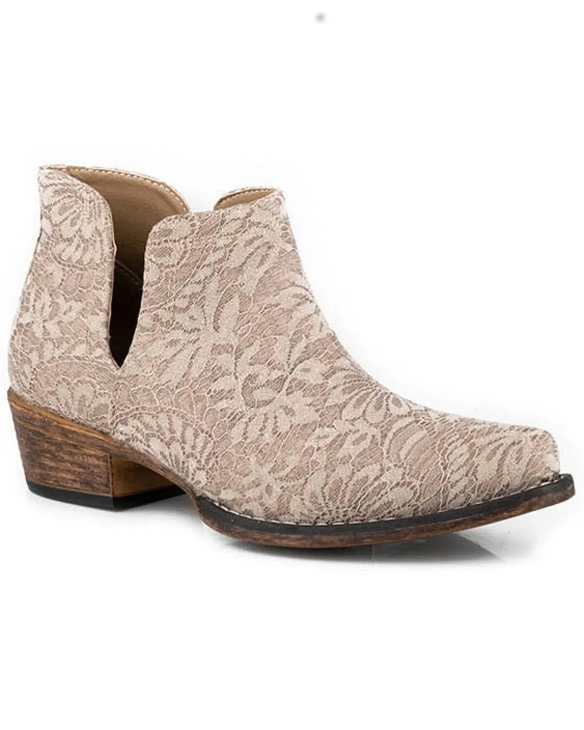 Product Name:  Roper Women's Ava Lace Western Booties - Snip Toe