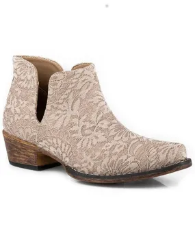 Product Name:  Roper Women's Ava Lace Western Booties - Snip Toe