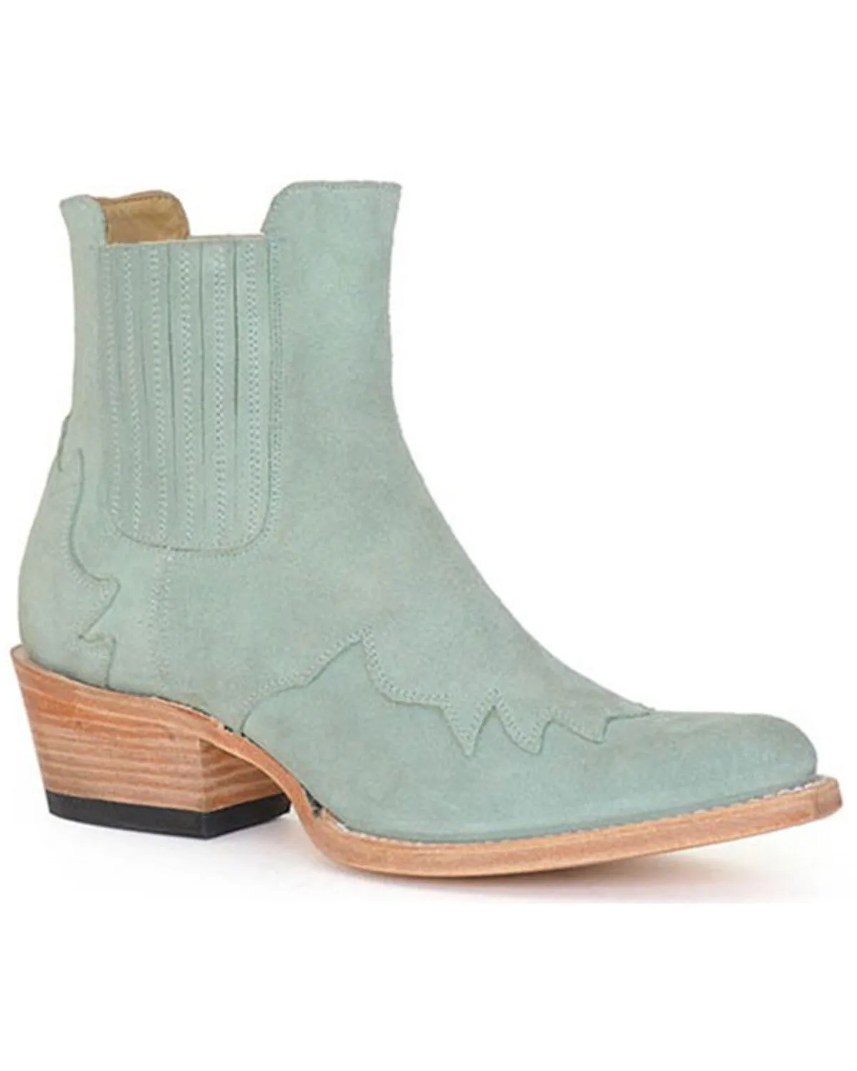 Product Name:  Stetson Women's Talula Suede Western Booties - Snip Toe