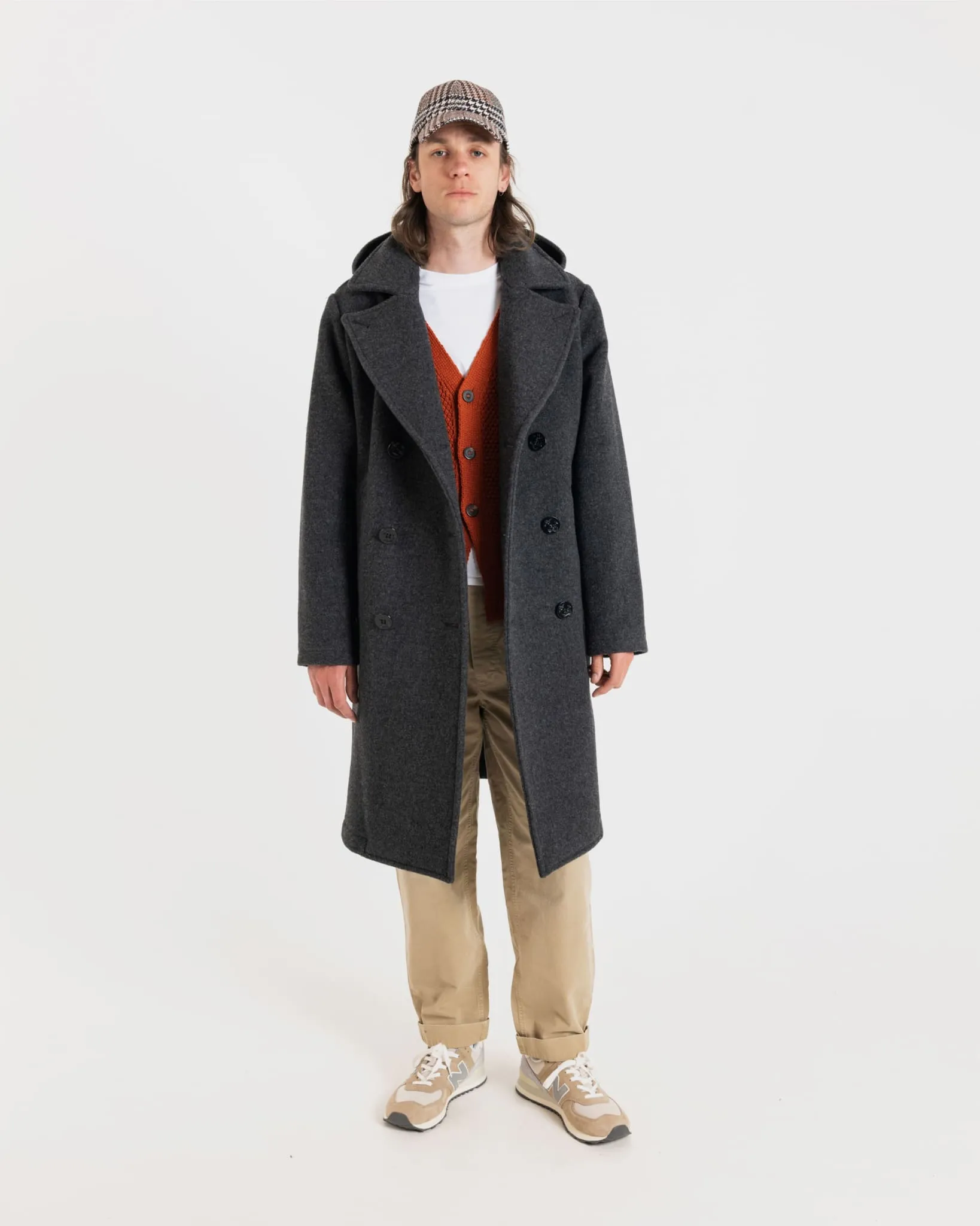 Shackleton Peacoat Charcoal