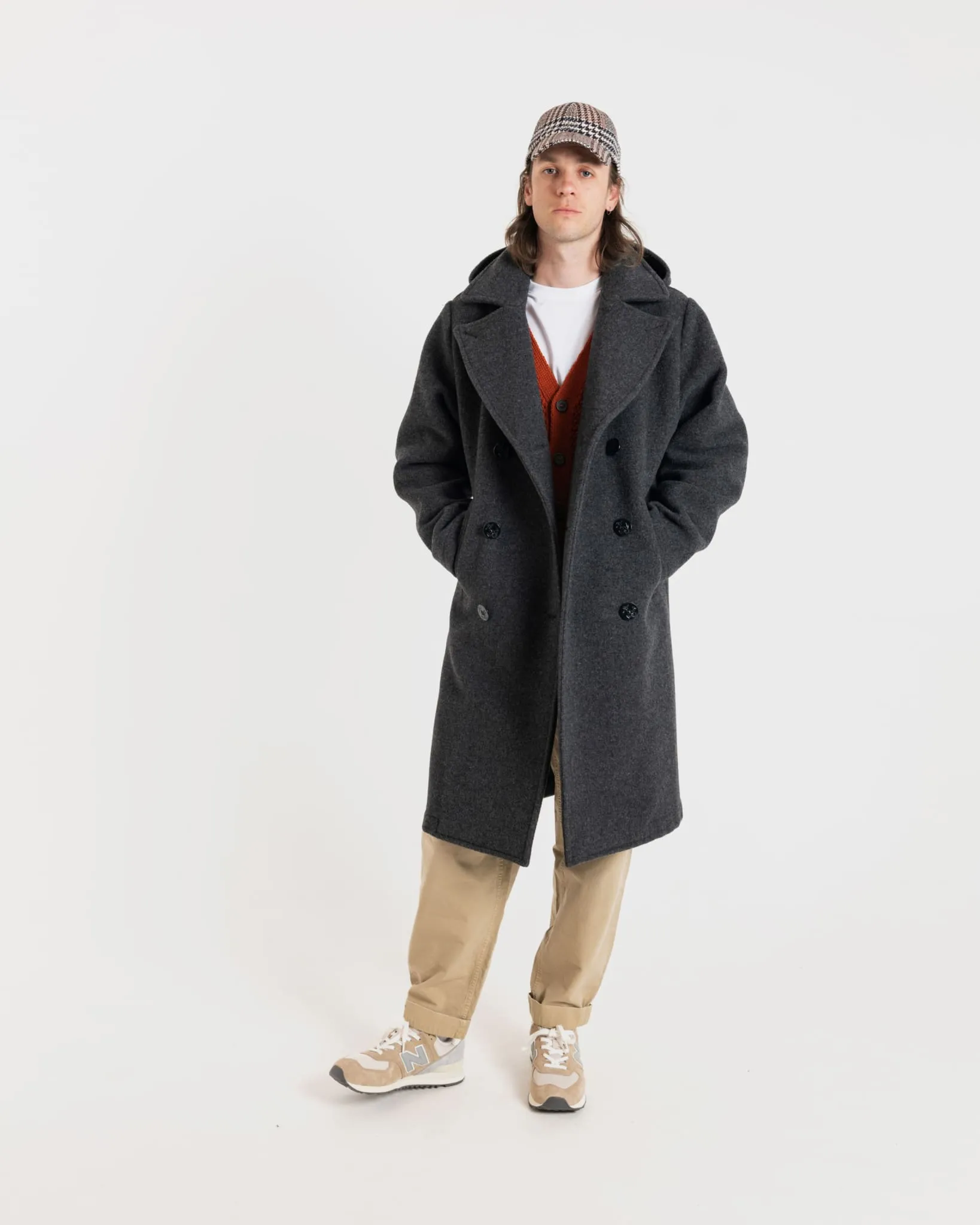 Shackleton Peacoat Charcoal