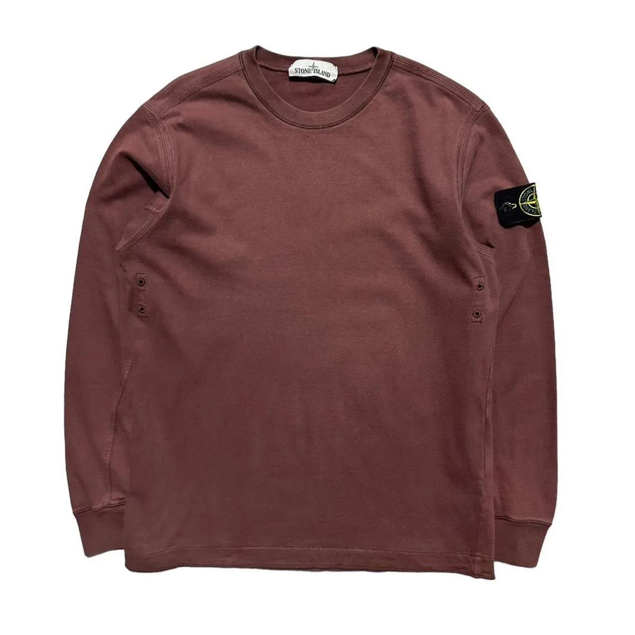 Stone Island Burgundy Pullover Thin Crewneck