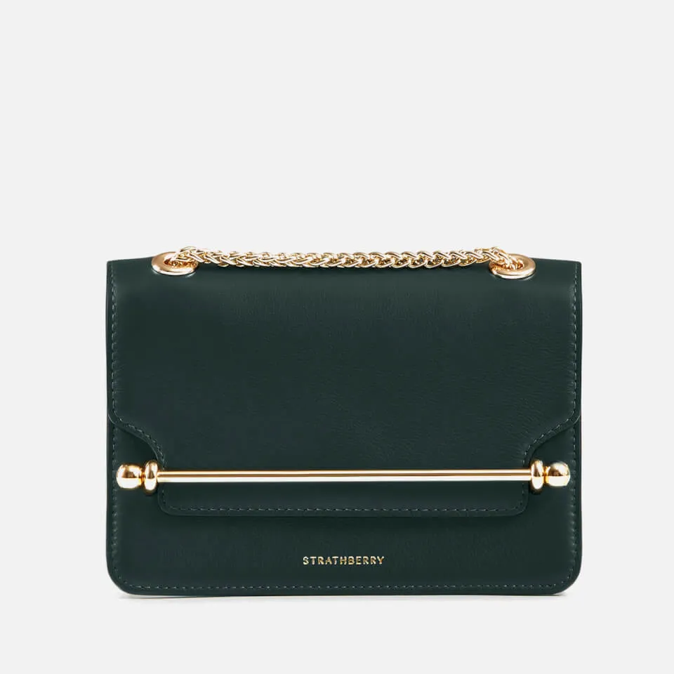 Strathberry East/West Leather Crossbody Mini Bag