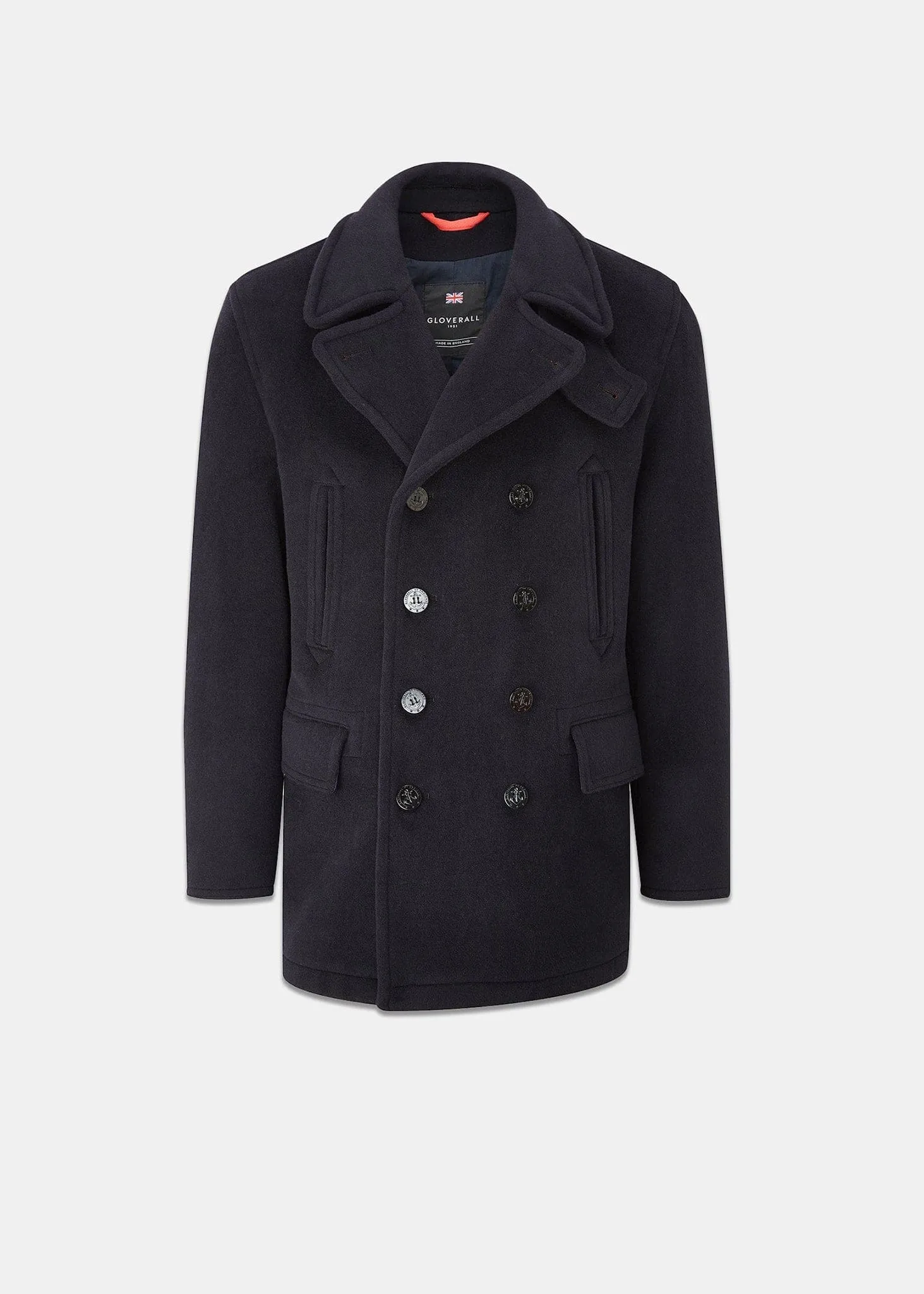 Tartan Churchill Peacoat Navy Stewart