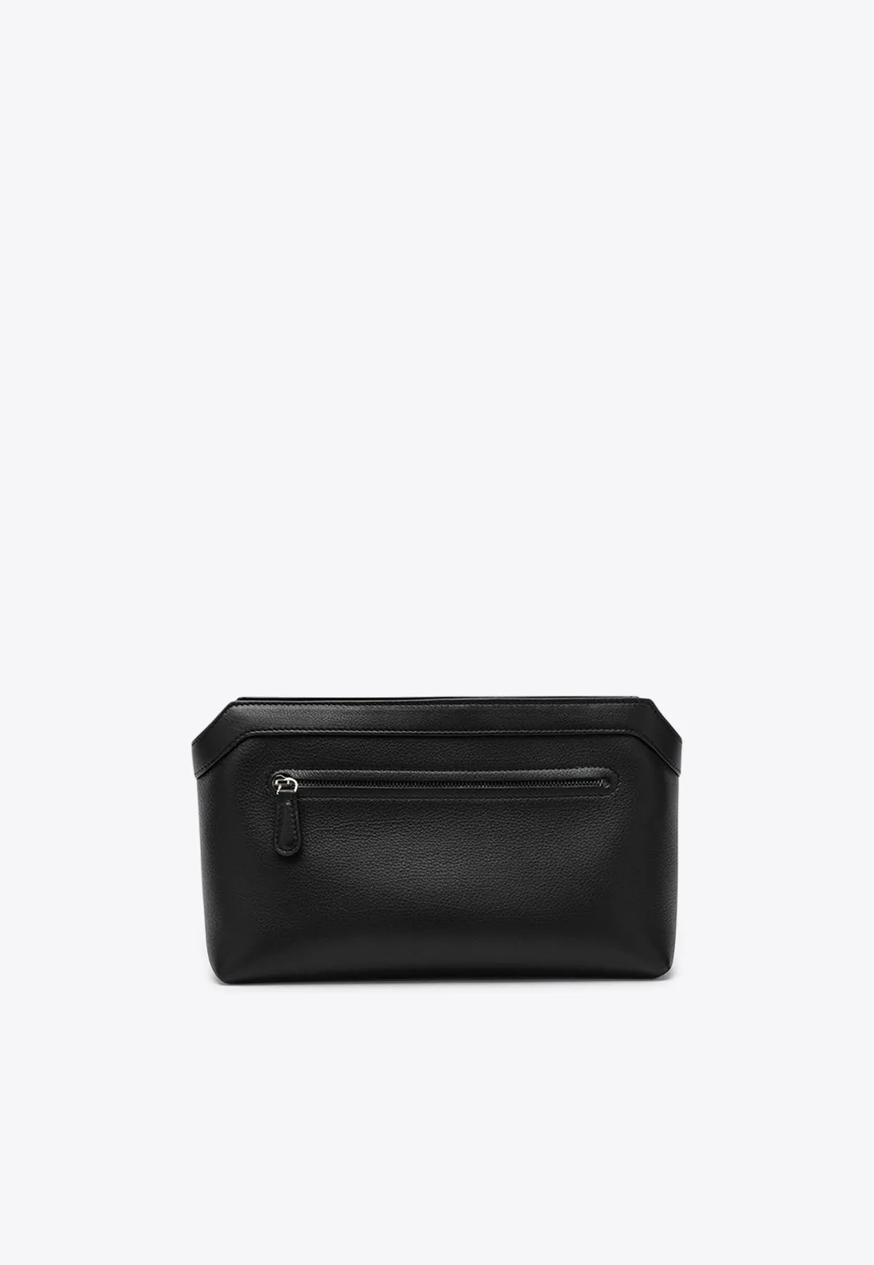 Terrasse Grained Leather Clutch Bag