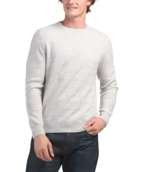 Tj Maxx Cashmere Crew Neck With Texture Stitch Pullover Sweater For Men