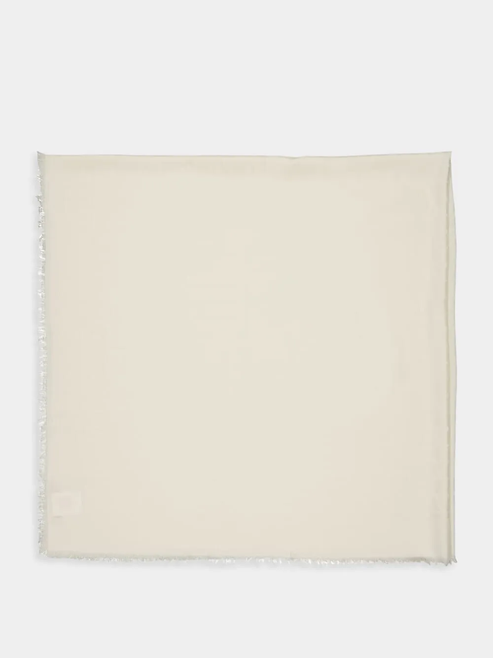 Toile Iconographe Ivory Wool-Silk Shawl