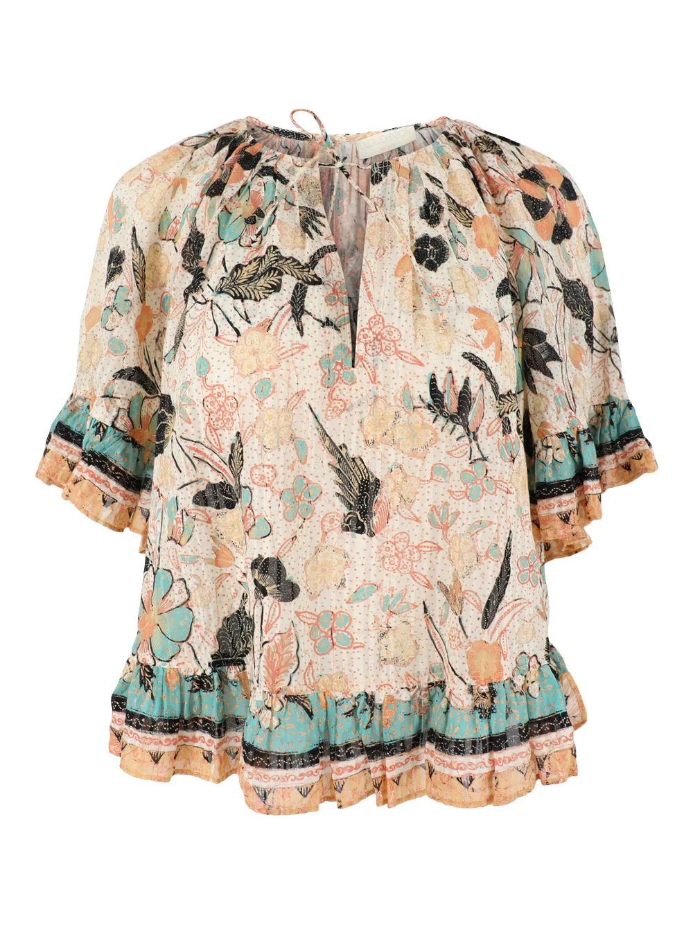 Ulla Johnson Alessia Top in Pearl Flora