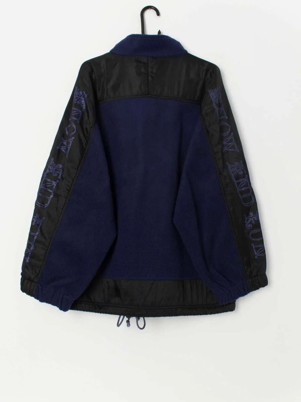 Vintage navy and black fleece by Snow and Fun – XL