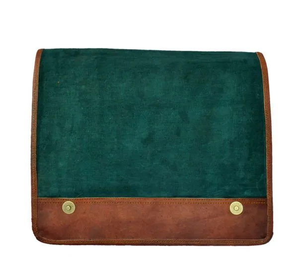 Vintage Fashion Leather Messenger bag for men for iPad Laptop - Small