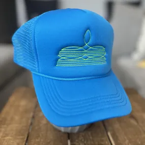 Western Turquoise with Yellow Trucker Hat