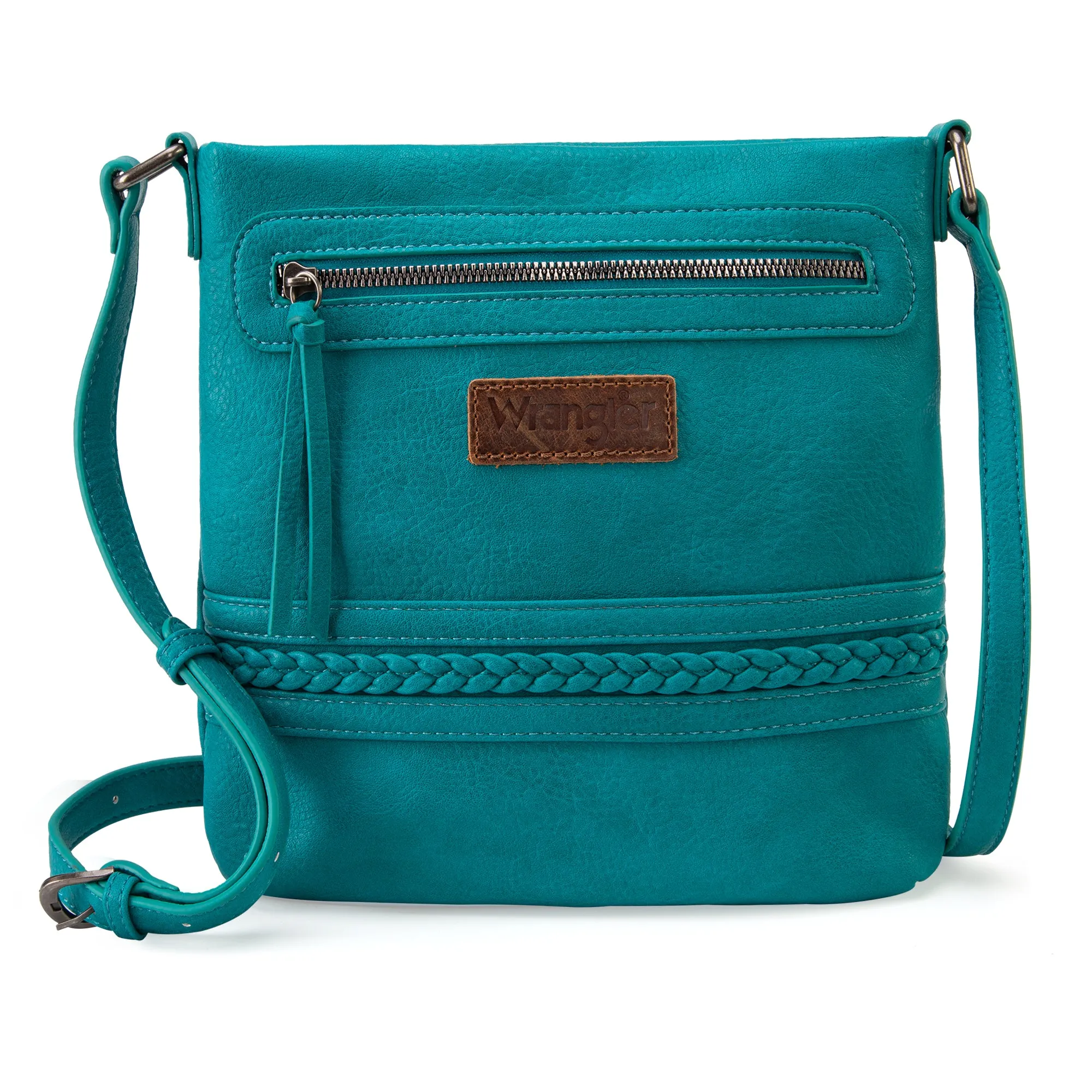 WG97G-9360  Wrangler Braided Concealed Carry Crossbody - Turquoise