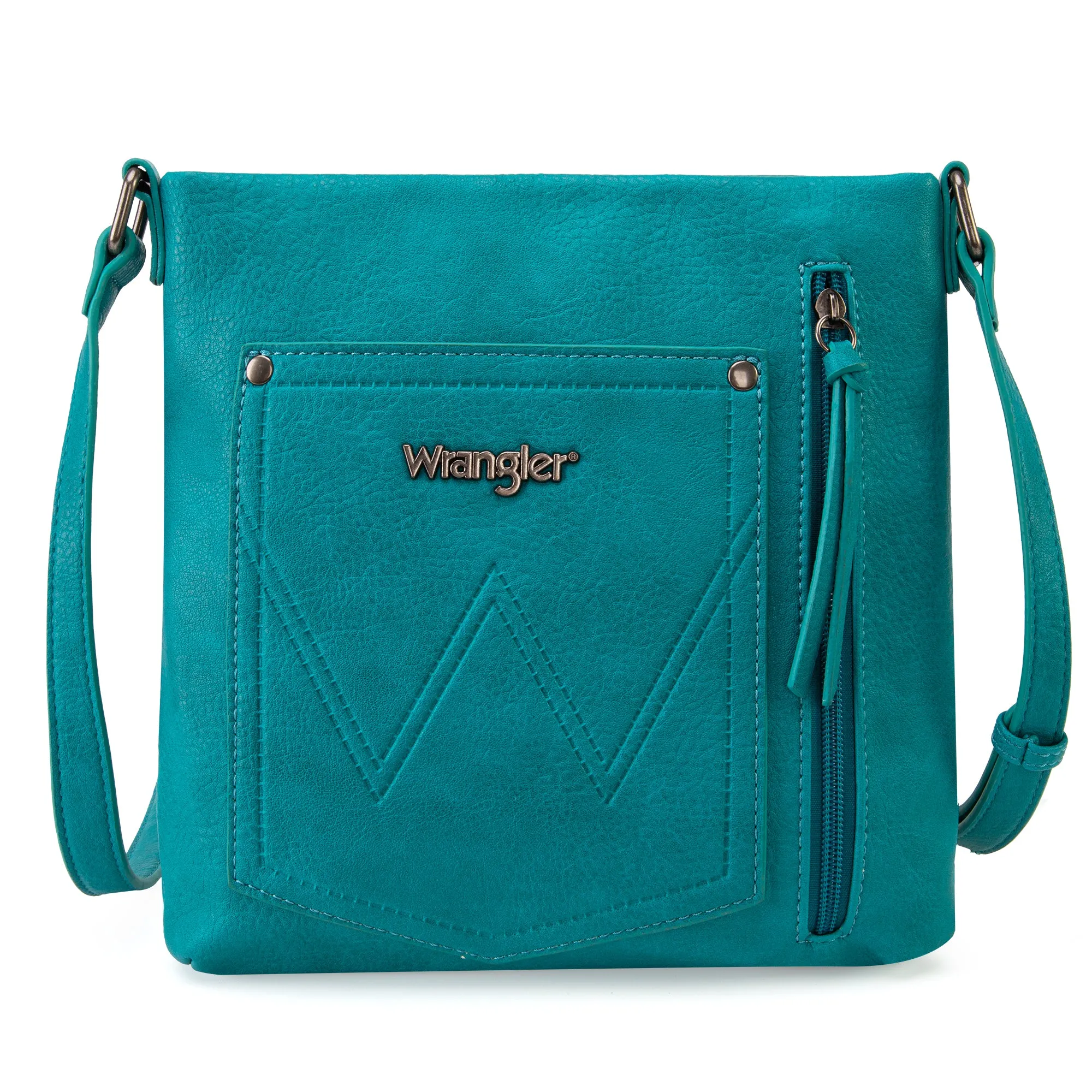 WG97G-9360  Wrangler Braided Concealed Carry Crossbody - Turquoise