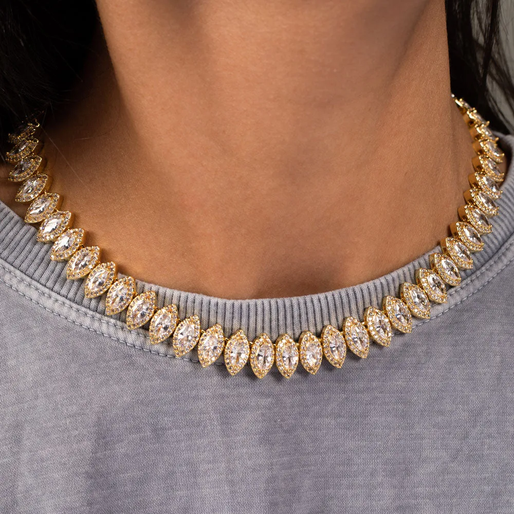 Women's Marquee Diamond Tennis Chain Choker