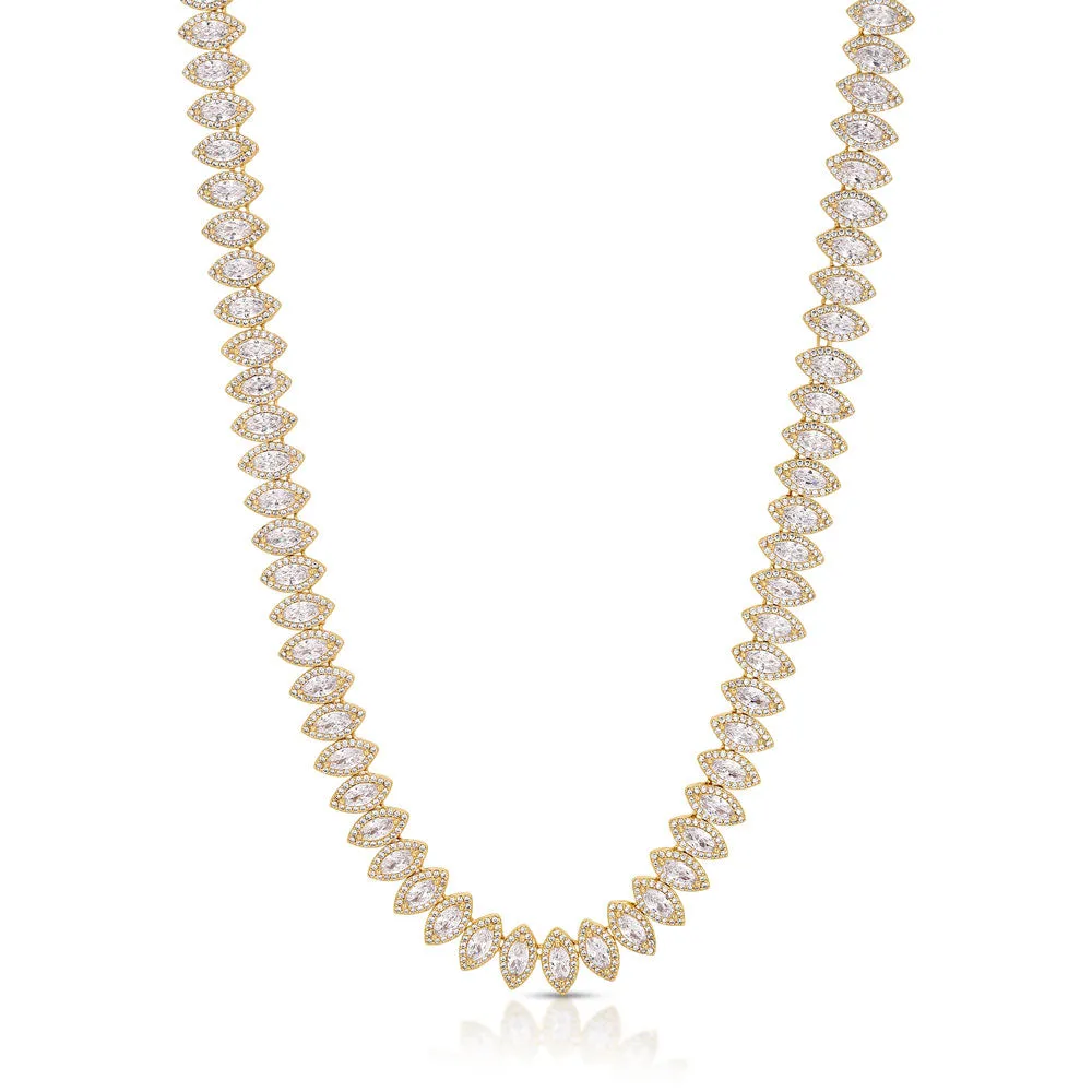 Women's Marquee Diamond Tennis Chain Choker