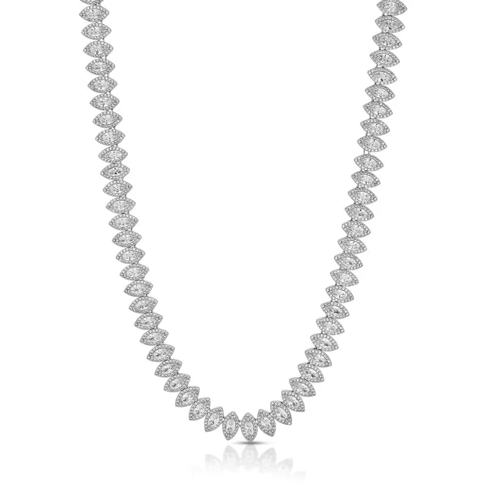 Women's Marquee Diamond Tennis Chain Choker