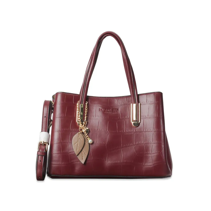 Women's Textured Satchel Bag