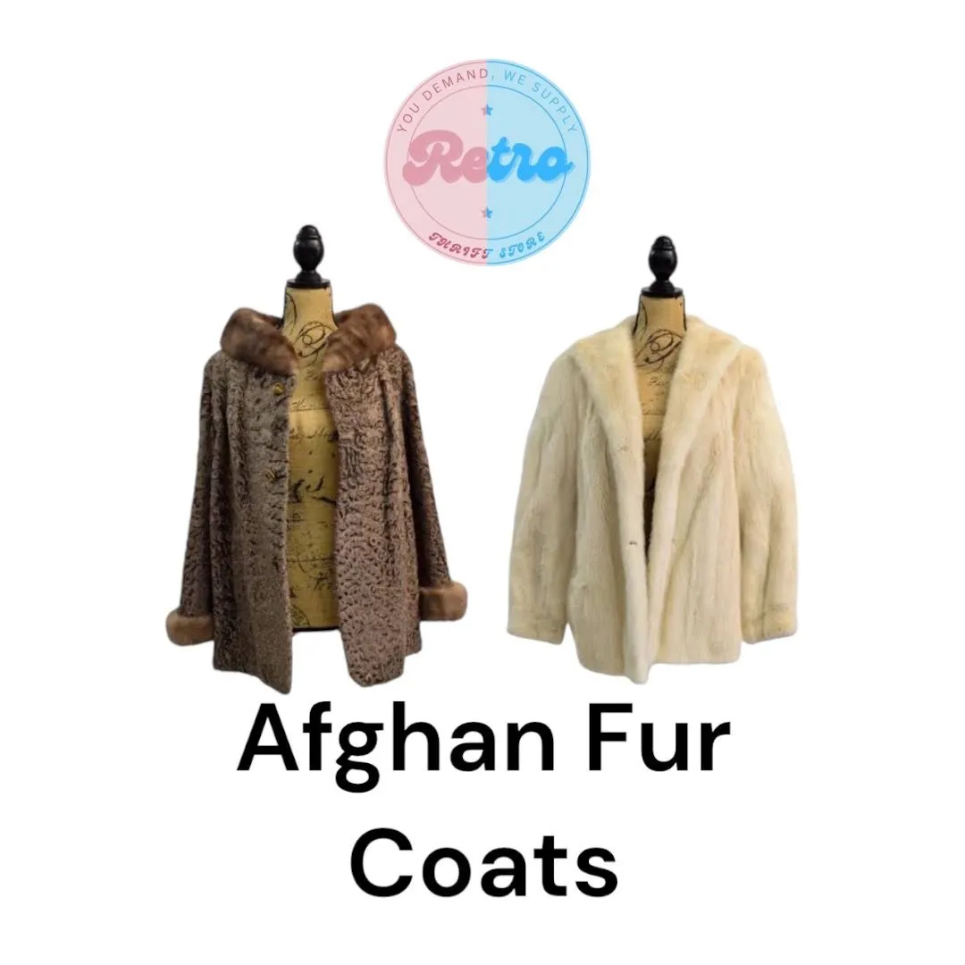 Y2K Afghan Fur Coats 3 Pieces