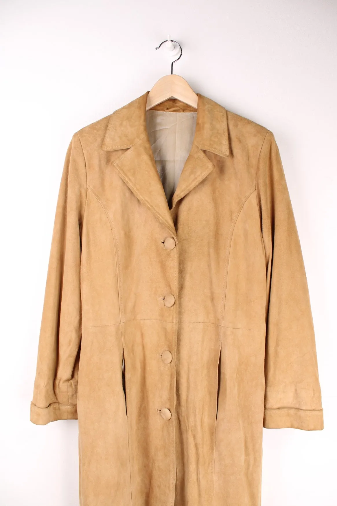 Y2K Suede Trench Jacket