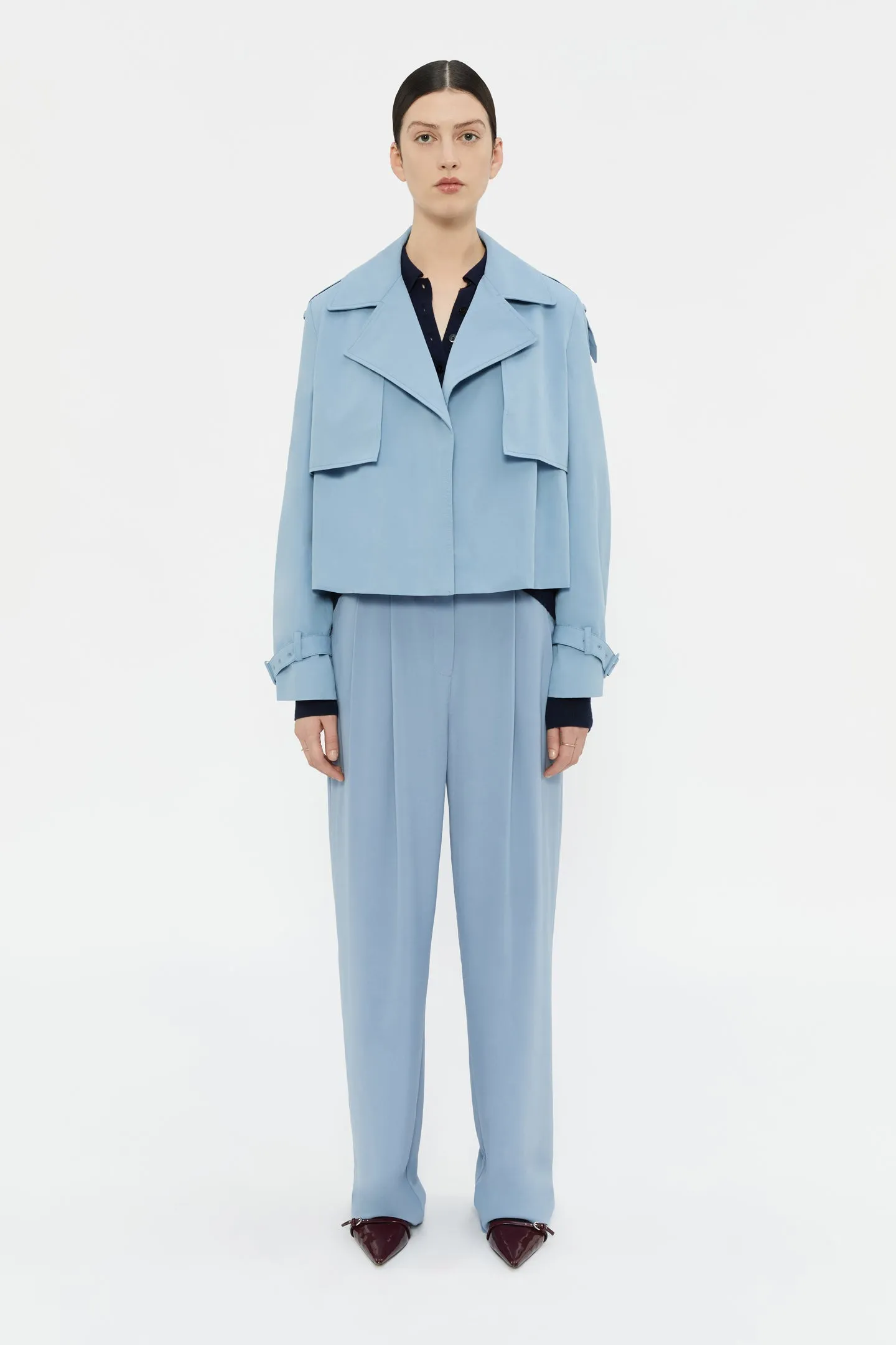 Zoe Cropped Trench