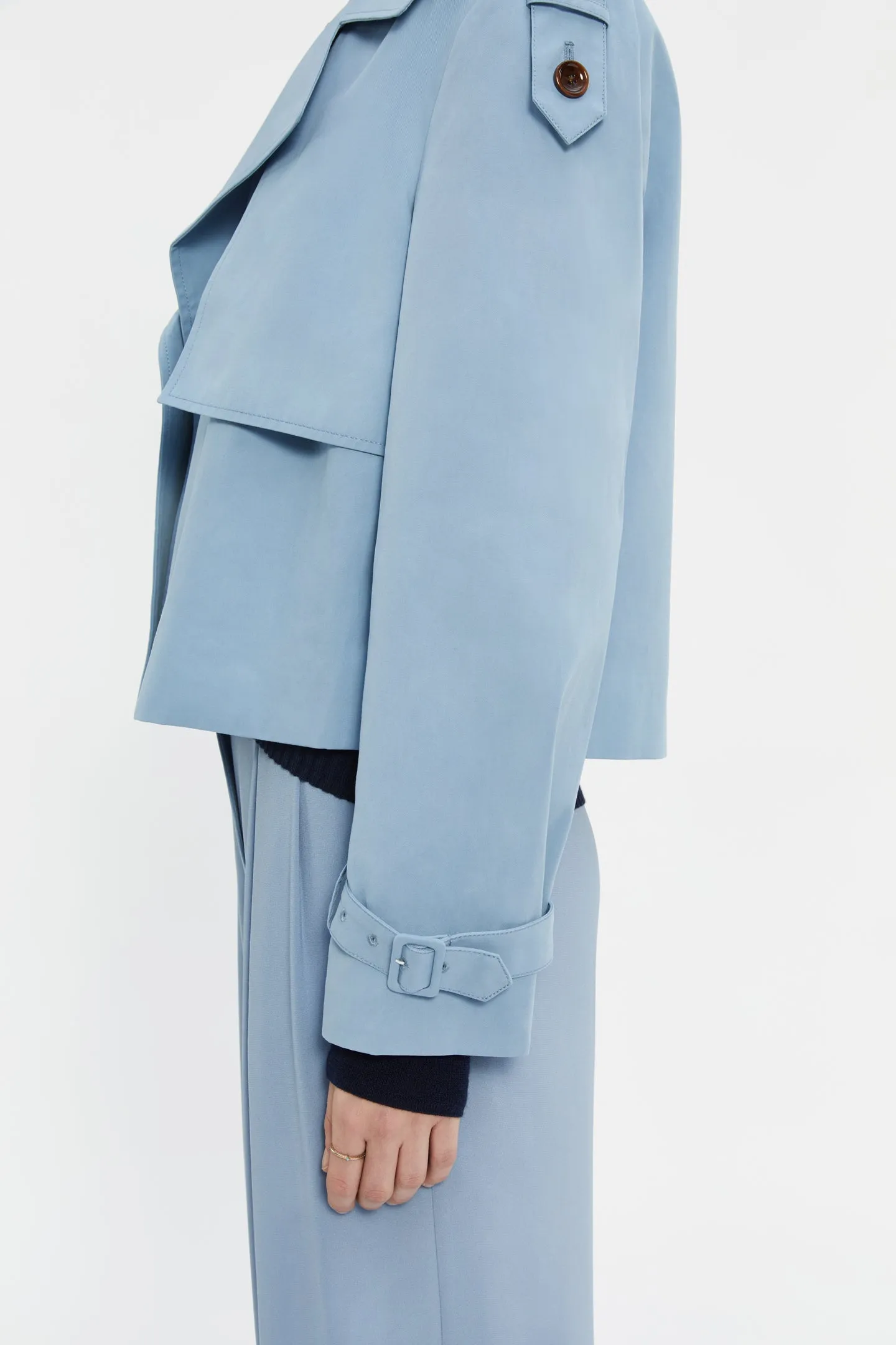 Zoe Cropped Trench